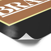 Retro Braunschweig Skyline Poster (Ecke)