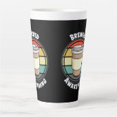 Retro Braut Erwachendes heißes Getränk zum Mitnehm Milchtasse (Vorderseite)