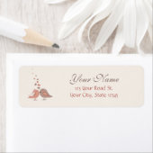 Retro-Braut und Groom-Vögel (Insitu)