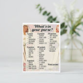 Retro-Brautparty Einladungspostkarte (Stehend Vorderseite)