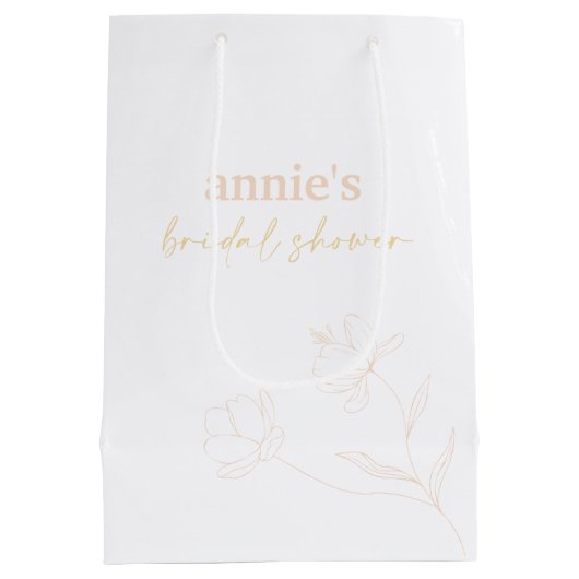 Retro Brautparty Geschenk für Swag Bag A115 Mittlere Geschenktüte (Rückseite)