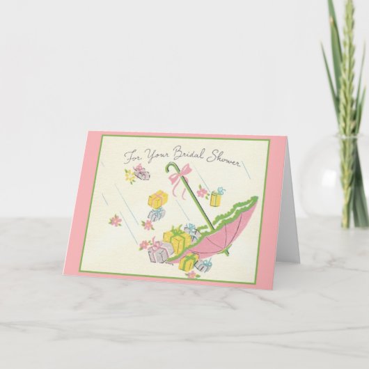 Retro-Brautparty-Grußkarte Einladung (Vorderseite)