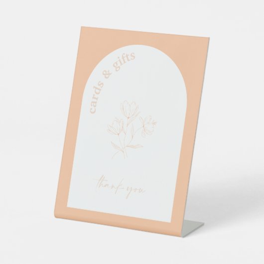 Retro Brautparty Hochzeitsgeschenk Tafel Zeichen A Sockelschild (Vorderseite)