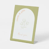 Retro Brautparty Hochzeitsgeschenk Tafel Zeichen A Sockelschild (Vorderseite)