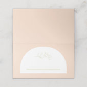 Retro Brautparty Platzkarte Wedding Party A115 (Außenseite Aufgefaltet)