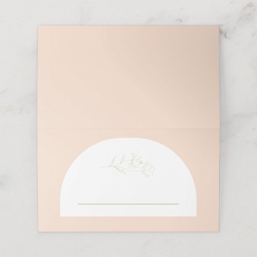 Retro Brautparty Platzkarte Wedding Party A115 (Außenseite Aufgefaltet)