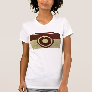 Retro Brawn and Gold Antiquitätenradio T-Shirt