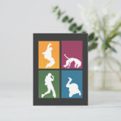 Retro Break Dance Hip Hop Dancer Artist Postkarte (Stehend Vorderseite)