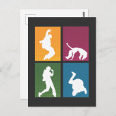 Retro Break Dance Hip Hop Dancer Artist Postkarte (Vorne/Hinten)