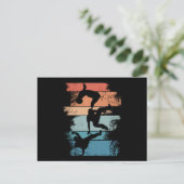 Retro Breakdance Men Boy Dancer Postkarte (Stehend Vorderseite)