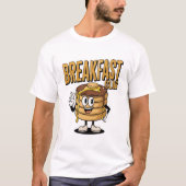 Retro Breakfast Club | Funny Feinschmecker T-Shirt (Vorderseite)