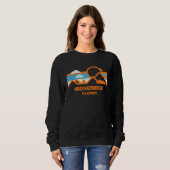 Retro Breckenridge Colorado Mountain Range Sunset Sweatshirt (Vorne ganz)