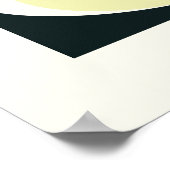 Retro Breeze: Moderner Abstrakter Fluss Poster (Ecke)