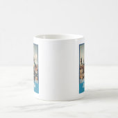 Retro Bremen Skyline Kaffeetasse (Mittel)