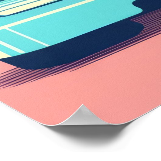 Retro Brew: Ästhetisches Espresso Poster (Ecke)