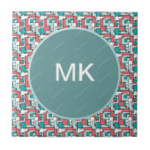 Retro Brick Muster Fliese (Vorderseite)