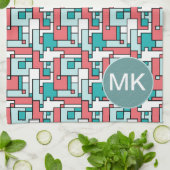 Retro Brick Muster Geschirrtuch (Gefaltet)