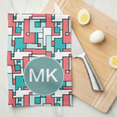 Retro Brick Muster Geschirrtuch (Viertel Falte)