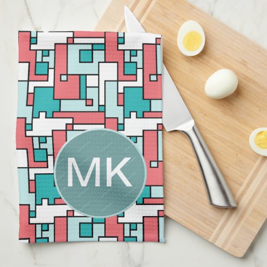 Retro Brick Muster Geschirrtuch (Viertel Falte)