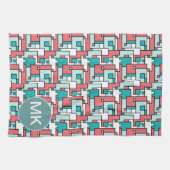 Retro Brick Muster Geschirrtuch (Horizontal)