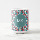 Retro Brick Muster Kaffeetasse (Mittel)
