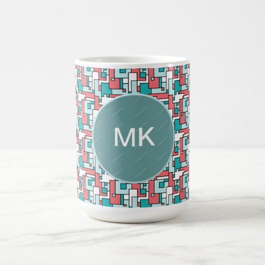 Retro Brick Muster Kaffeetasse (Mittel)