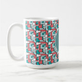 Retro Brick Muster Kaffeetasse (Links)