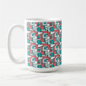 Retro Brick Muster Kaffeetasse (Links)