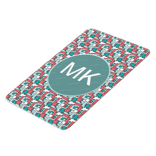 Retro Brick Muster Magnet (Linke Seite)