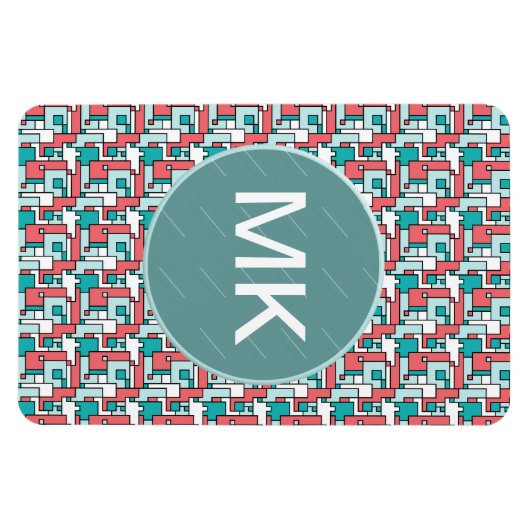 Retro Brick Muster Magnet (Horizontal)