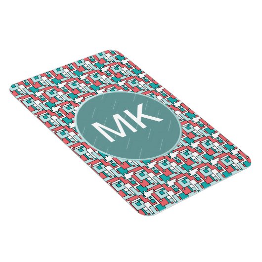 Retro Brick Muster Magnet (Rechte Seite)