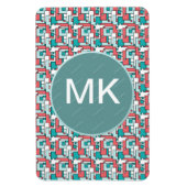 Retro Brick Muster Magnet (Vertikal)