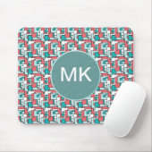 Retro Brick Muster Mousepad (Mit Mouse)