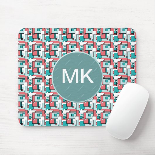 Retro Brick Muster Mousepad (Mit Mouse)