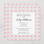 Retro Bridal Dusche Einladung - Grapefruit (Vorne/Hinten)