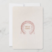 Retro Bridal Dusche Einladungen Art Nouveau Morris (Rückseite)