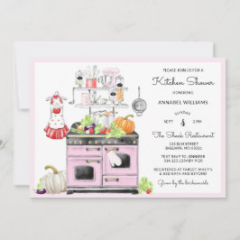 Retro Bridal Kitchen Dusche Einladung