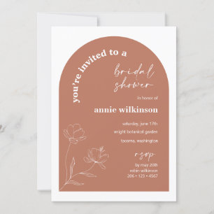 Retro Bridal Shower Einladung Hochzeit Party