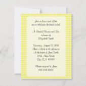 Retro Bridal Tea Party Einladung (Rückseite)