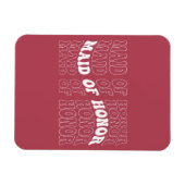 Retro Bride Bridesmaid Magnet (Horizontal)