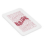 Retro Bride Bridesmaid Magnet (Rechte Seite)