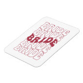 Retro Bride Bridesmaid Magnet (Linke Seite)