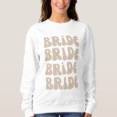 Retro Bride Junggeselinnen-Abschied Vintag Sweatshirt (Vorderseite)