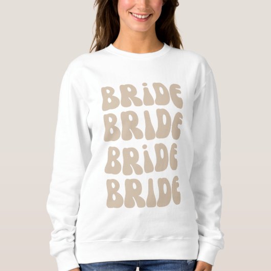 Retro Bride Junggeselinnen-Abschied Vintag Sweatshirt (Vorderseite)