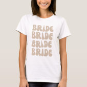 Retro Bride Junggeselinnen-Abschied Vintag T-Shirt (Vorderseite)