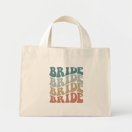 Retro Bride Mini Stoffbeutel (Vorne)
