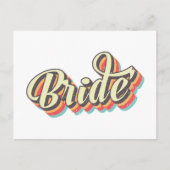 Retro Brides Babes, Bachelorette-Brautparty-Gesche Einladungspostkarte (Vorderseite)