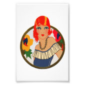 Retro Bridge Tally Redhead Fotodruck (Vorne)