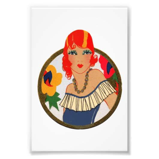 Retro Bridge Tally Redhead Fotodruck (Vorne)