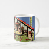 Retro Bridgeport CONN Postcard Tasse (VorderseiteRechts)